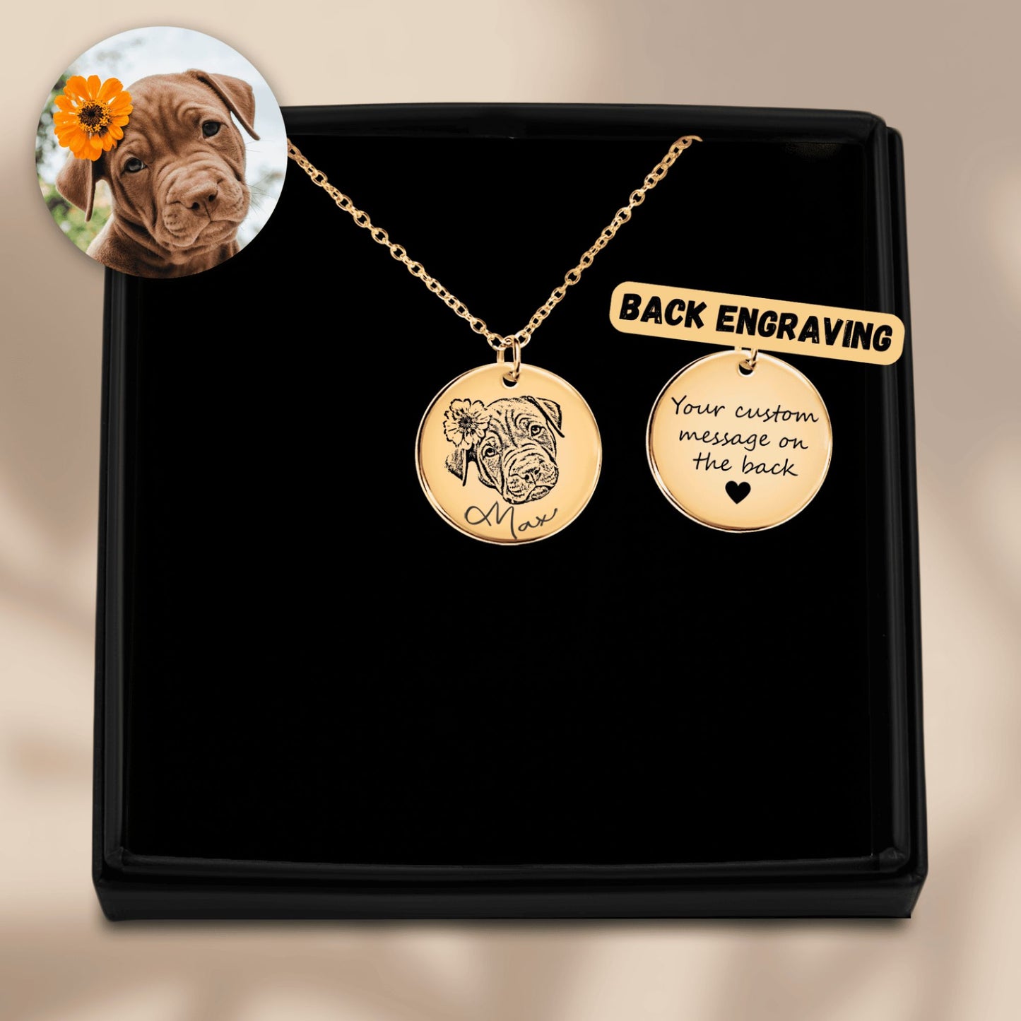 Dog Face Necklace